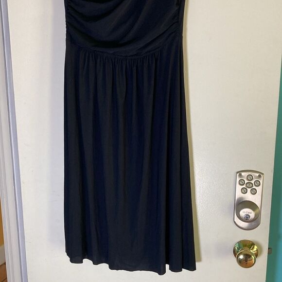 IRIE WASH Women’s Black Jersey Stretch Dress Size L Made in France Fits Size 8 - Picture 11 of 12